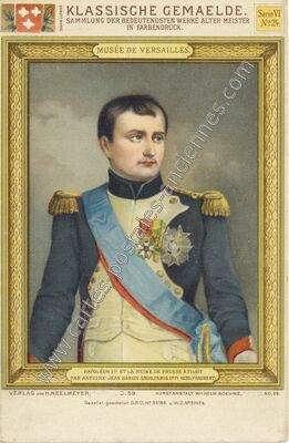 Carte postale ancienne Napoléon Ier et la Reine de Prusse à Tilsit — Napoleon — Personnage