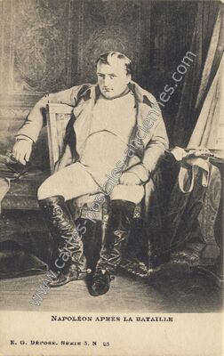 Carte postale ancienne Napoléon après la bataille — Napoleon — Personnage