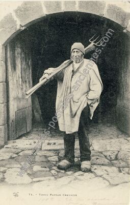 Carte postale ancienne Vieux Paysan Creusois — Vieux Paysan Creusoi — Personnage