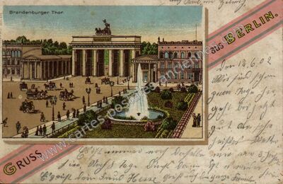 Carte postale ancienne Brandenburger Thor — Berlin — Allemagne
