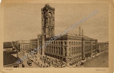 Carte postale ancienne Rathaus — Berlin — Allemagne