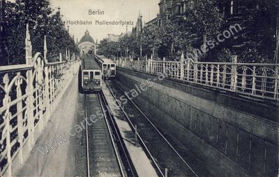 Carte postale ancienne Hochbahn Nollendorfplatz — Berlin — Allemagne