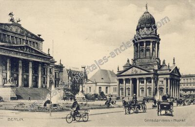Carte postale ancienne Gensdarmen-Markt — Berlin — Allemagne