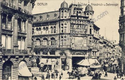 Carte postale ancienne Passage Theater Cabaret Panopticum — Berlin — Allemagne