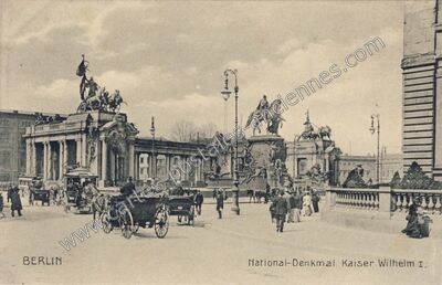 Carte postale ancienne National-Denkmal Kaiser Wilhelm I — Berlin — Allemagne