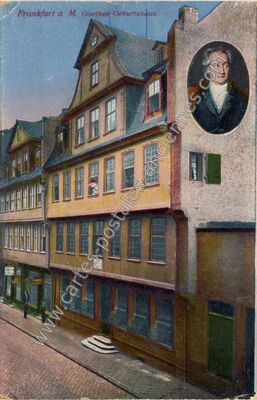 Carte postale ancienne Goethes Geburtshaus — Frankfurt — Allemagne