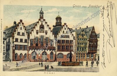 Carte postale ancienne Römer — Frankfurt — Allemagne