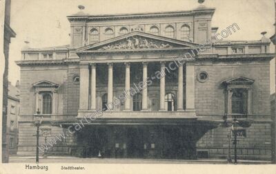 Carte postale ancienne Stadttheater — Hamburg — Allemagne