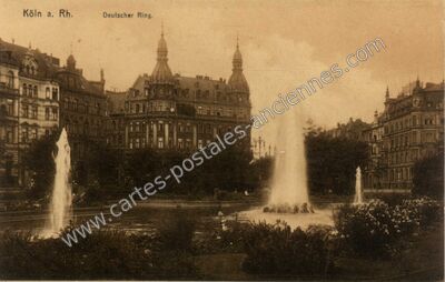 Carte postale ancienne Deutscher Ring — Koln — Allemagne