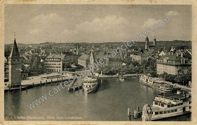 Carte postale ancienne Blick vom Leuchtturm — x — Allemagne