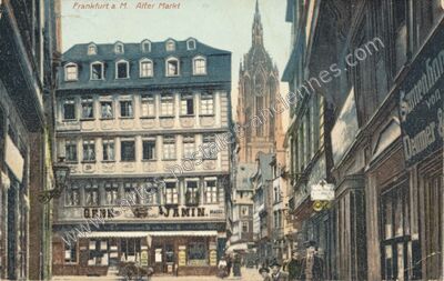 Carte postale ancienne Alter Markt — Frankfurt — Allemagne
