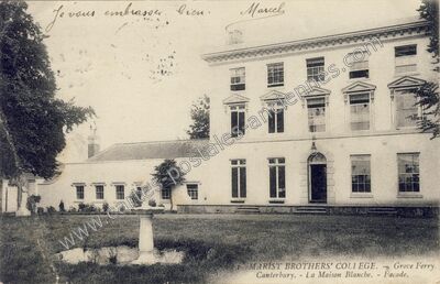 Carte postale ancienne La Maison Blanche - Façade — Canterbury — Angleterre