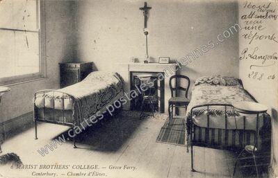 Carte postale ancienne Chambre d'Élèves — Canterbury — Angleterre