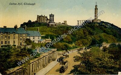 Carte postale ancienne Calton Hill — Edinburgh — Angleterre
