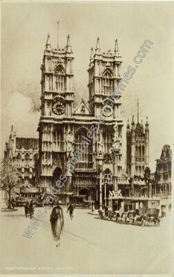 Carte postale ancienne Westminster Abbey — London w — Angleterre