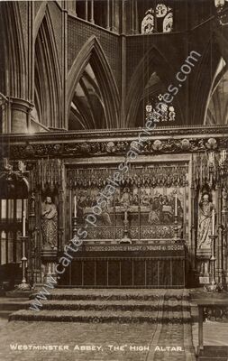 Carte postale ancienne The High Altar — London w — Angleterre