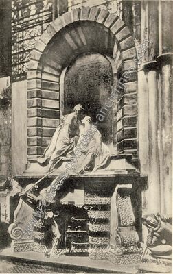 Carte postale ancienne Nightingale Monument — London w — Angleterre