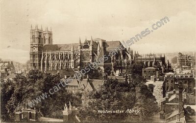 Carte postale ancienne Westminster Abbey — London w — Angleterre