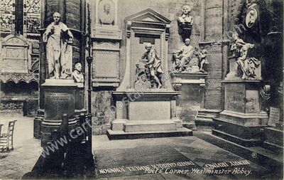 Carte postale ancienne Poets' Corner — London w — Angleterre