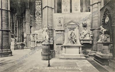 Carte postale ancienne Poets Corner South — London w — Angleterre