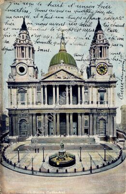 Carte postale ancienne St Paul's Cathedral — London — Angleterre