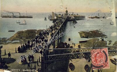 Carte postale ancienne The Jetty — Margate — Angleterre