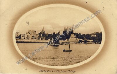 Carte postale ancienne Rochester Castle — Rochester — Angleterre