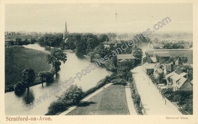 Carte postale ancienne General View — Stratford on Avon — Angleterre