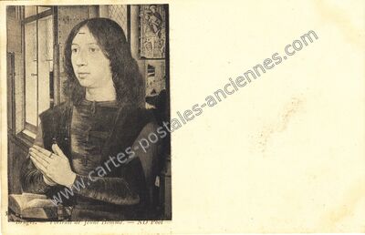Carte postale ancienne Portrait de Jeune Homme — Bruges — Belgique