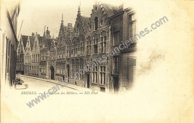 Carte postale ancienne La Maison des Métiers — Bruges — Belgique