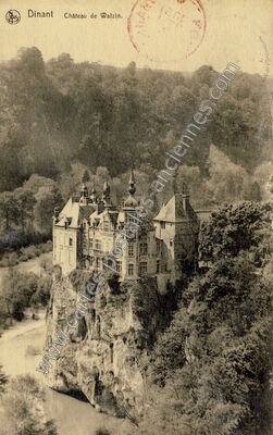 Carte postale ancienne Château de Walzin — Dinant — Belgique