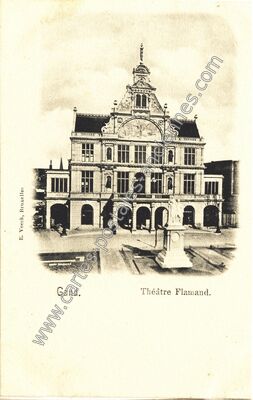 Carte postale ancienne Théâtre Flamand — Gand — Belgique