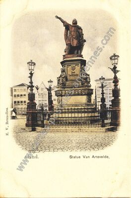 Carte postale ancienne Statue Van Artevelde — Gand — Belgique