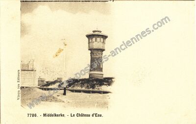 Carte postale ancienne Le Château d'Eau — Middelkerke — Belgique