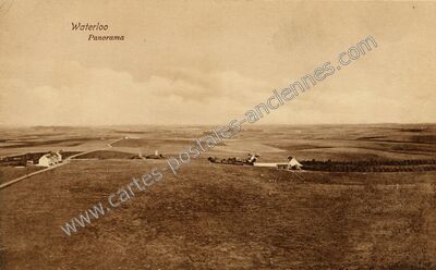 Carte postale ancienne Panorama — Waterloo — Belgique