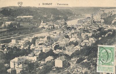Carte postale ancienne Panorama — Dinant — Belgique