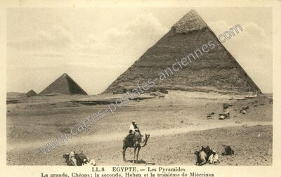 Carte postale ancienne Les Pyramides — Les Pyramides — Egypte