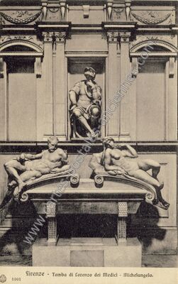 Carte postale ancienne Tomba di Lorenzo dei Medici - Michelangelo — Firenze — Italie