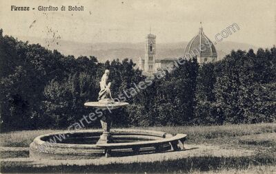 Carte postale ancienne Giardino di Boboli — Firenze — Italie