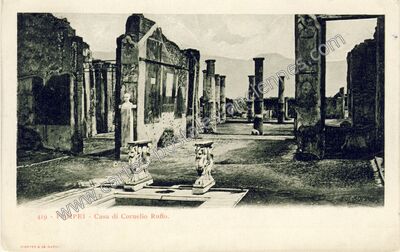 Carte postale ancienne Casa di Cornelio Ruffo — Pompei — Italie