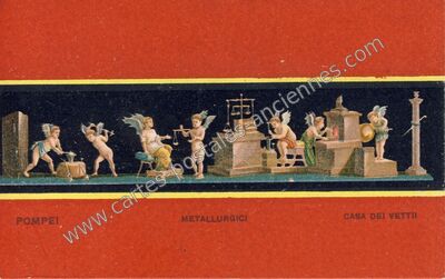 Carte postale ancienne Métallurgici — Pompei — Italie