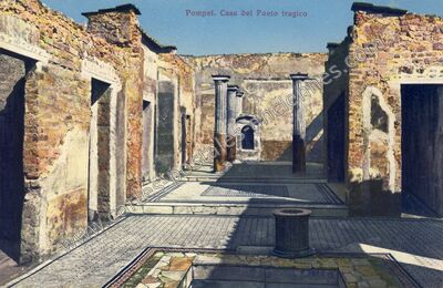 Carte postale ancienne Casa del Poeto tragico — Pompei — Italie