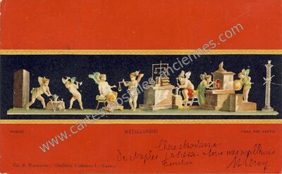 Carte postale ancienne Métallurgici — Pompei — Italie