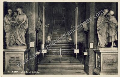 Carte postale ancienne La Scala Santa — Roma — Italie