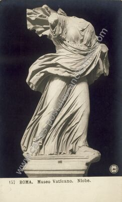 Carte postale ancienne Museo Vaticano. Niobe — Roma — Italie