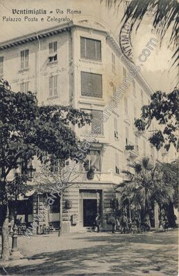 Carte postale ancienne Palazzo Posta e Celegrafo — Ventimiglia — Italie