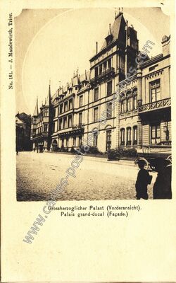 Carte postale ancienne Palais grand-ducal (Façade.) — Luxembourg — Luxembourg