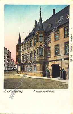 Carte postale ancienne Palais — Luxembourg — Luxembourg
