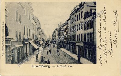 Carte postale ancienne Grand' rue — Luxembourg — Luxembourg