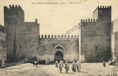 Carte postale ancienne Le Maroc pittoresque. - Bab-D'Daken — Fez — Maroc